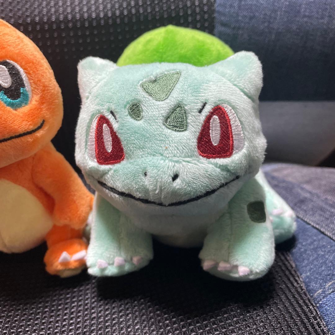 Pokemon fit ぬいぐるみ ヒトカゲ ゼニガメ フシギダネ 御三家 - メルカリ