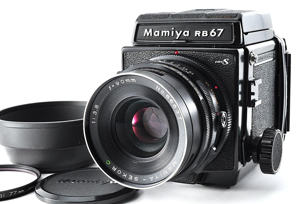 フィルムカメラ MAMIYA RB67 PROS + SEKOR C 3.8 90mm#1205 Mamiya RB67 Pro SD Camera with Mamiya 90mm f3.8 Sekor C Lens and