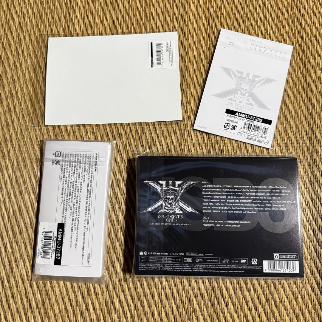 三代目 JSB FOREVER ONE 15周年 スタジアム FC限定 DVD - メルカリ