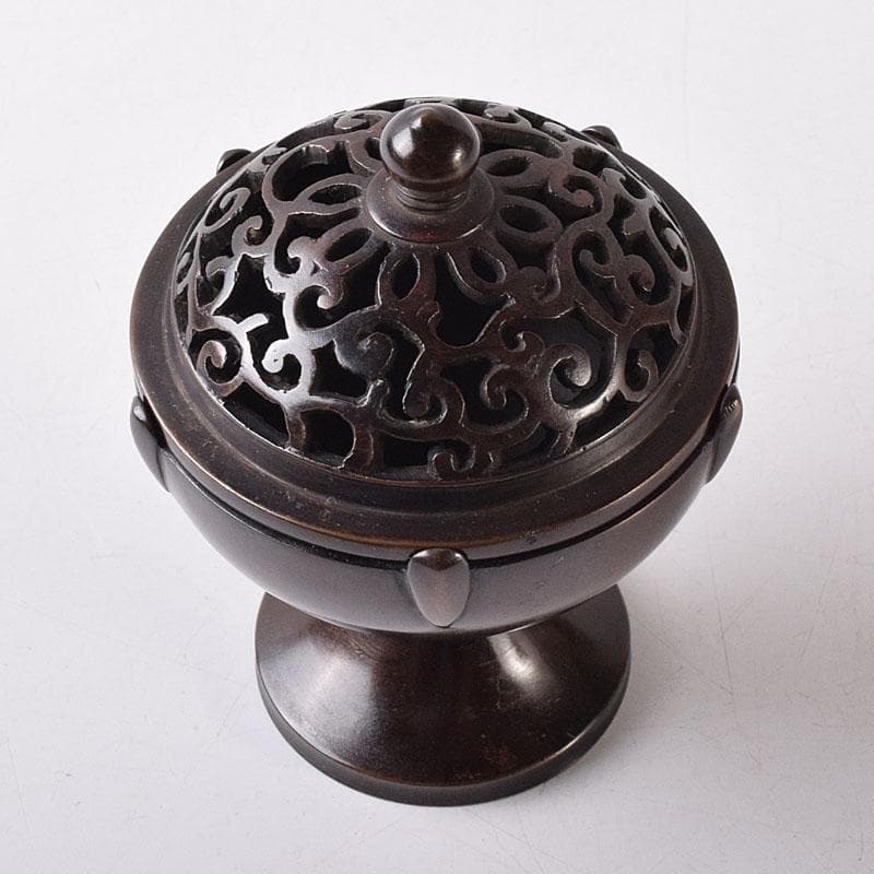 マル 様専用茶道具 釜師 根来実三作 唐銅 火屋蓋置 共箱 V R8718