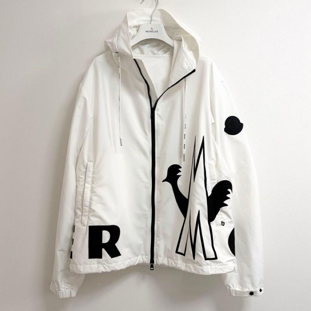 【美品サイズ5】モンクレール ミトス MYTHOS　ナイロンジャケット　ホワイト 美品サイズ5】モンクレール ミトス MYTHOS ナイロンジャケット