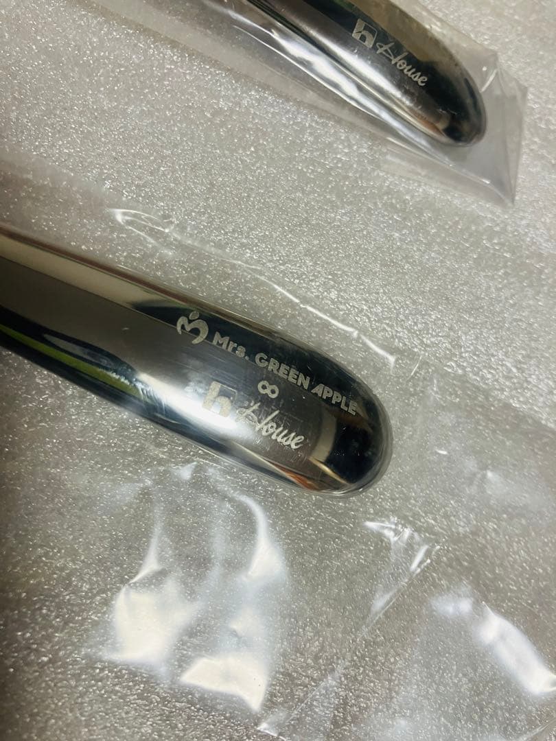 新品未使用】ミセスグリーンアップル ロゴ入り カレースプーンセット