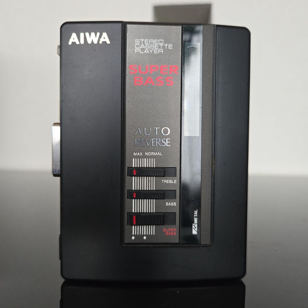 AIWA HS-G34 オート リバース ステレオカセットプレーヤー 当時品