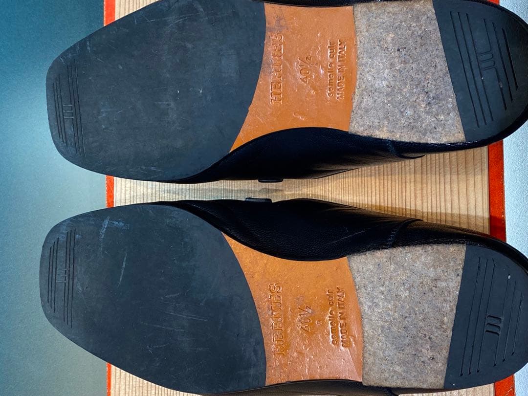 ピンクの猫エルメス モカシン 《ジョヴァンニ》40 1/2