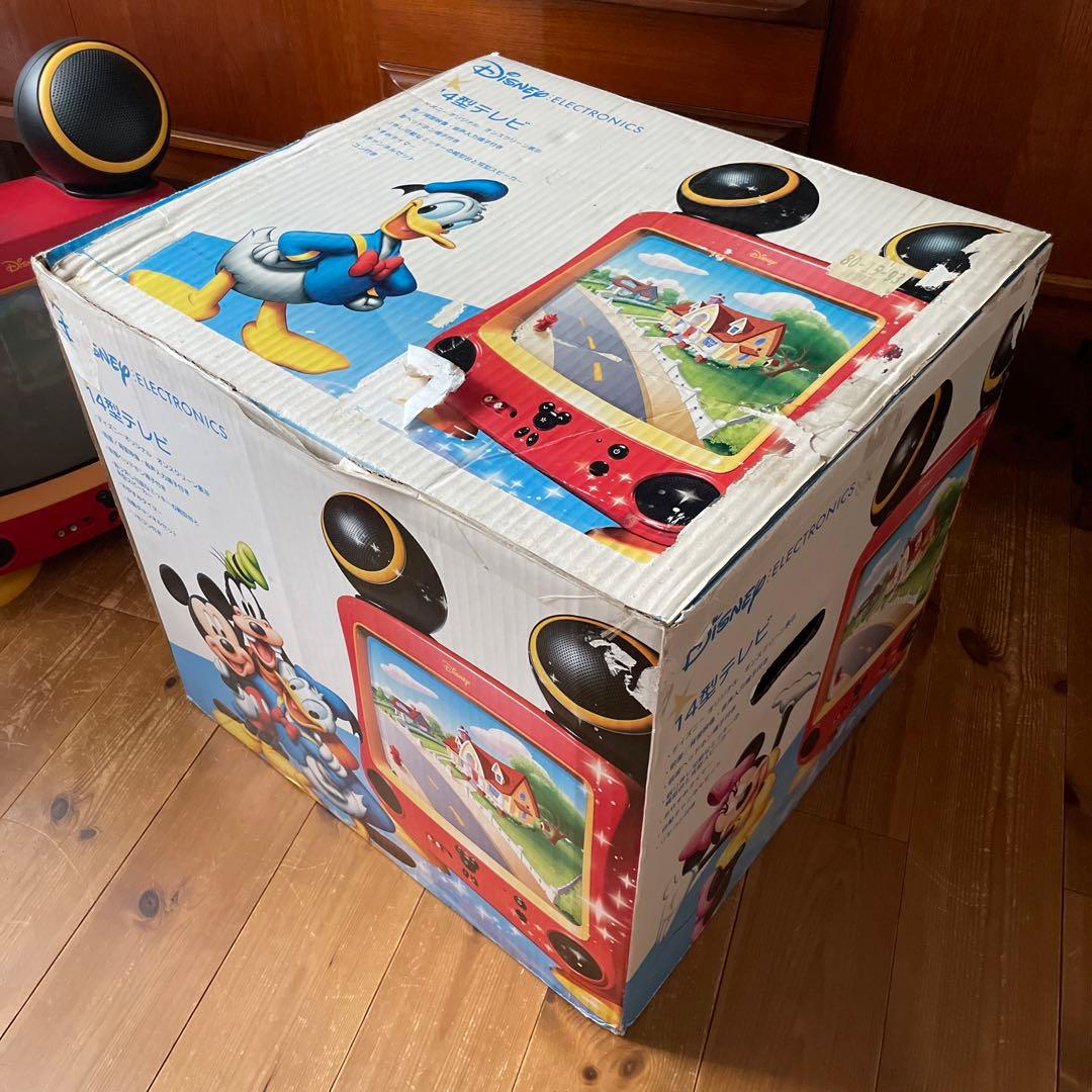 ディズニー 14型ブラウン管テレビ ミッキーマウス レトロ 当時もの