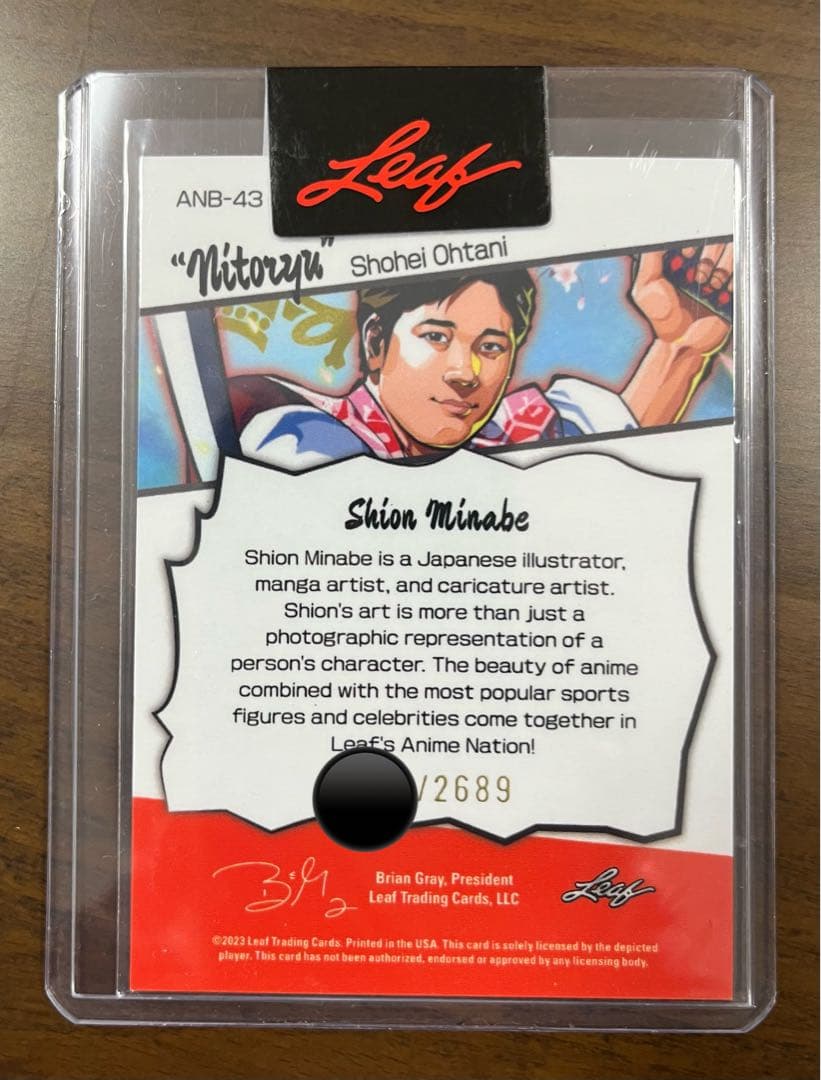 世界2689枚限定】2023 leaf anime nation大谷翔平 - メルカリ