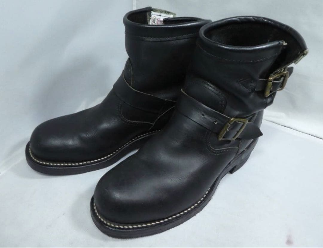 Chippewa チペワ ショートエンジニアブーツ ブラック 7D - メルカリ