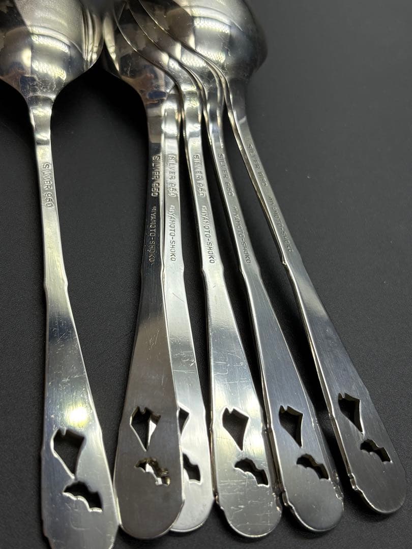 宮本商行 カトラリーセット 銀製 スプーンセット〈6本セット〉 99g