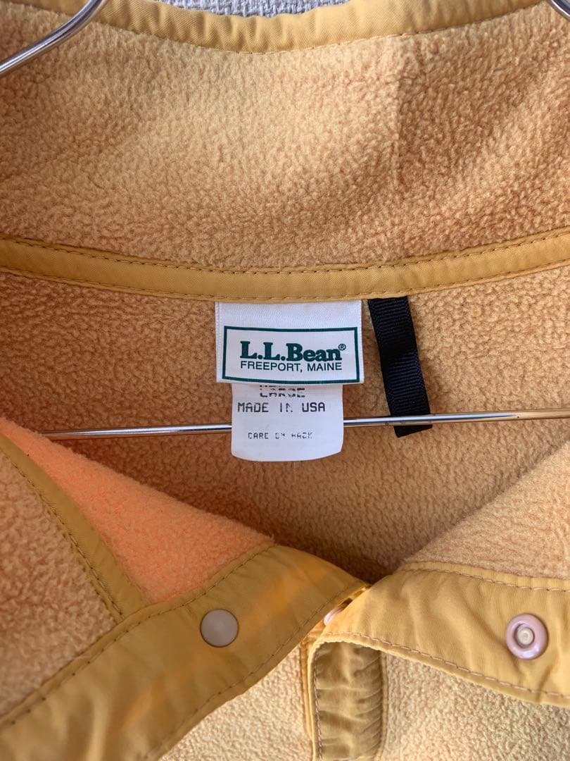 80s L.L.Bean スナップT フリースプルオーバー L USA製