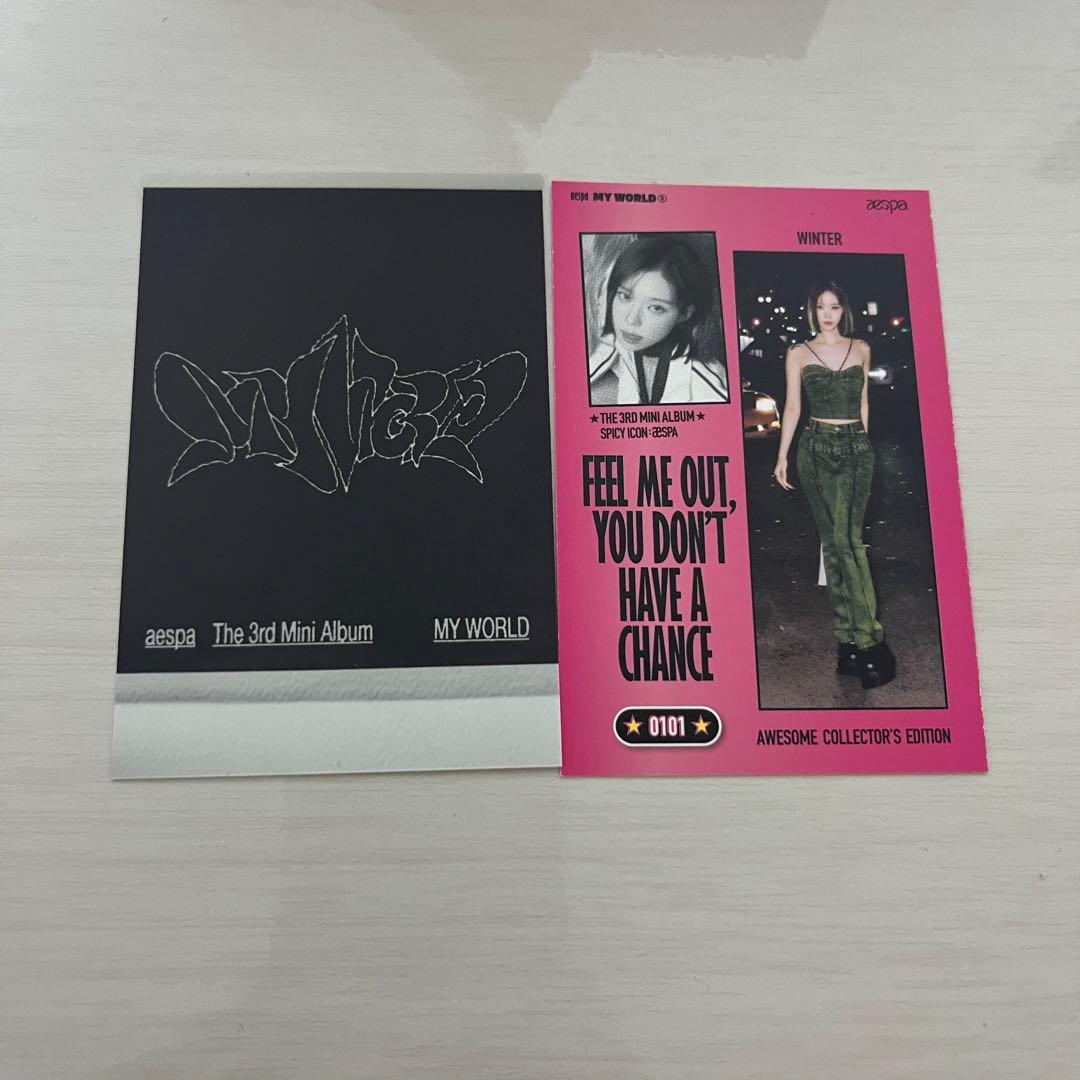 aespa MY WORLD ウィンター WINTER トレカ - メルカリ