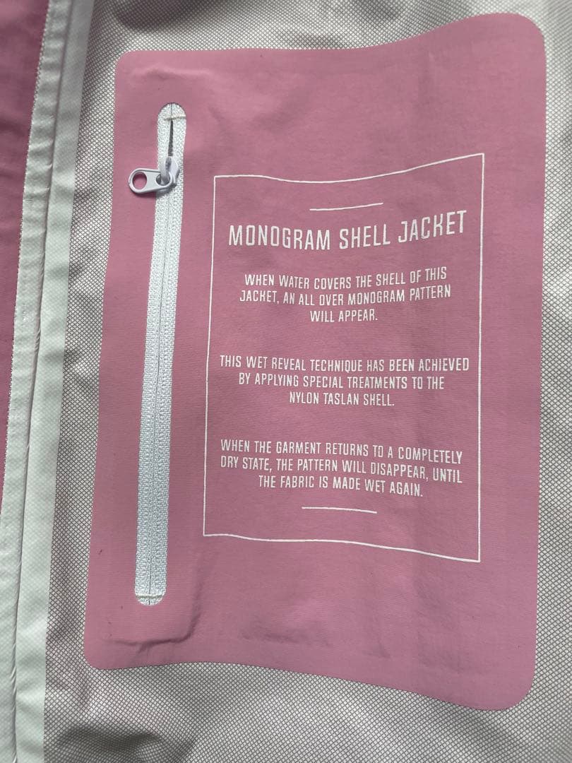 mertra monogram shell jacket(pink) - メルカリ