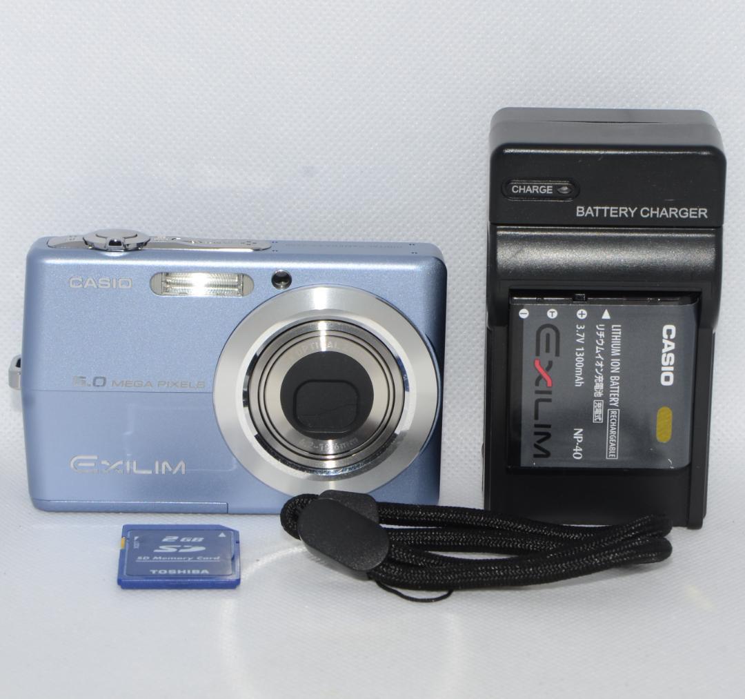 CASIO EXILIM EX-Z600 ブルー (動作確認済) 極美品/動作OK】CASIO EXILIM EX-Z600 オールドコンデジ - メルカリ