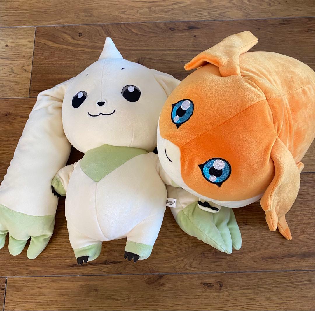デジモン　もちふわクッション　テリアモン・パタモン　ぬいぐるみセット デジモンテイマーズ DGZ02 もちふわクッション テリアモン
