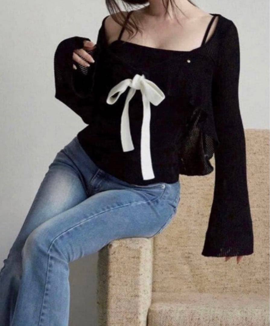 andmary Emma knit flare cardigan set - メルカリ