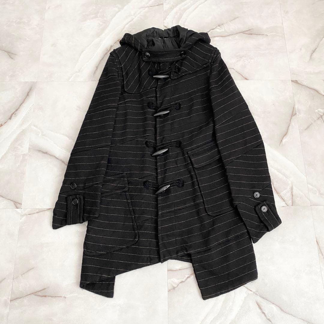 コムデギャルソンオムプリュス 15AW 縮絨アシメダッフルコート - メルカリ