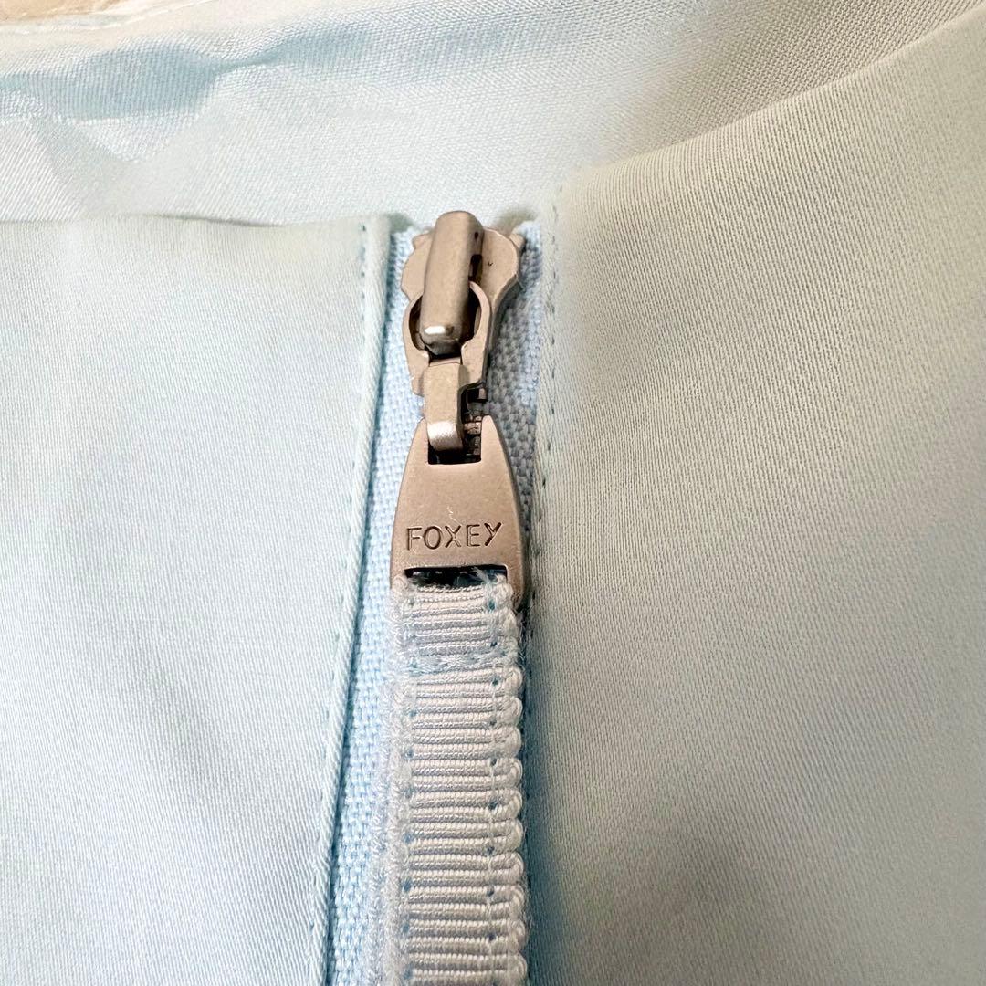 FOXEY BOUTIQUE フォクシー ミントブルー Aラインワンピース 40 - メルカリ