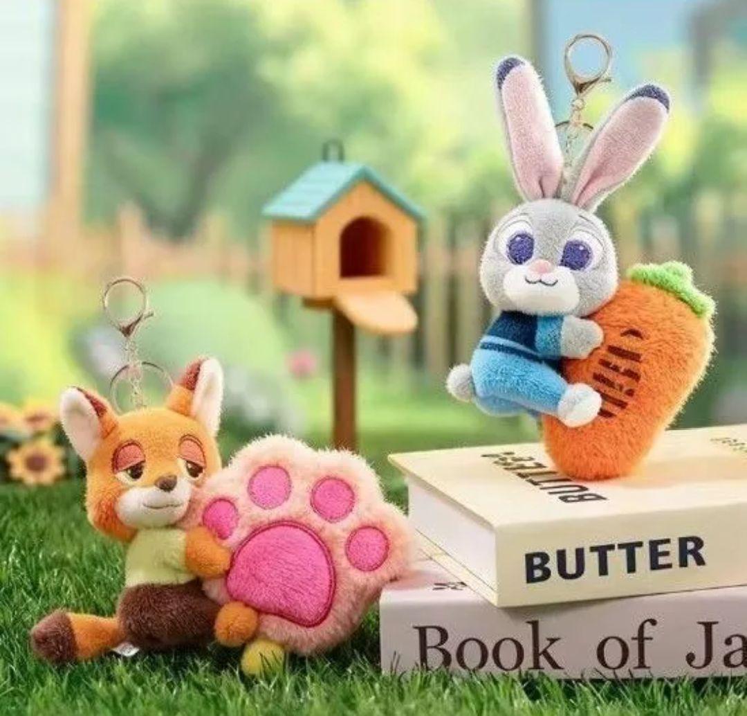 ズートピア ぬいぐるみキーホルダー ニック ジュディ マスコット