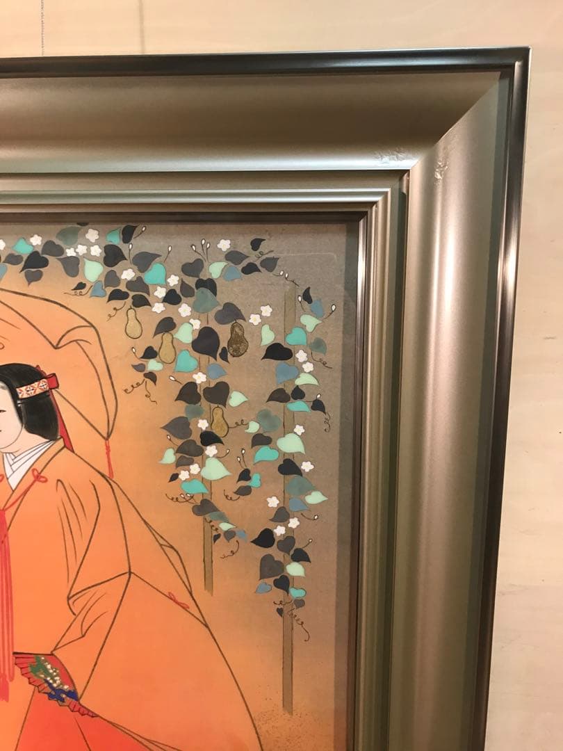 渡部侃　「半蔀」　日本画Ｆ１０号　落款・共シール有り