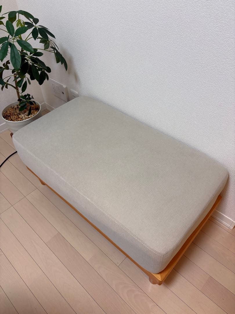 FINE KAGU オットマン Soroi 1人掛けソファ あす着] 幅86cm オットマン チェア ソファ ソファー 天然木 足置き 脚