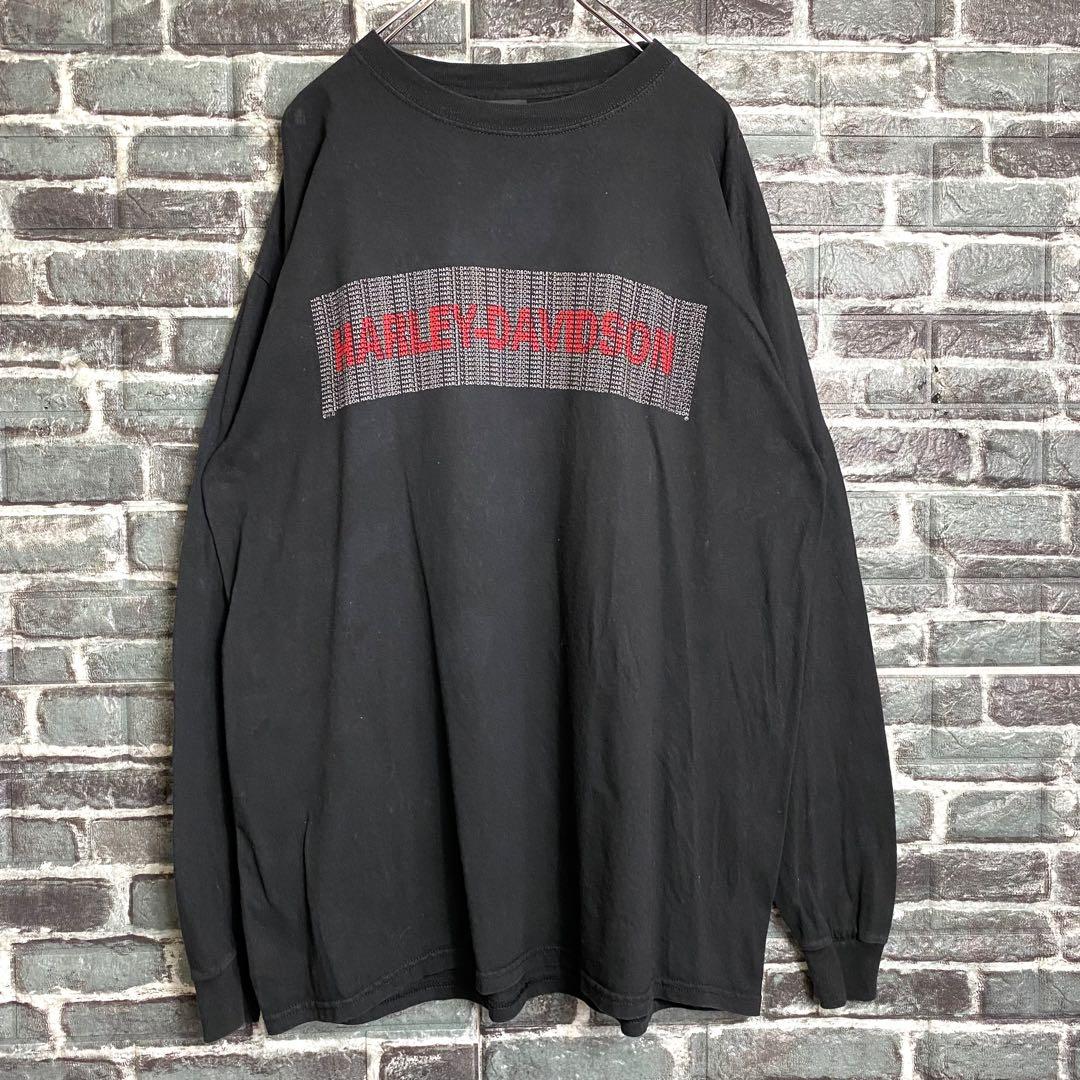 ハーレーダビッドソン ロンT バーアンドシールド 両面デザイン ゆるだ