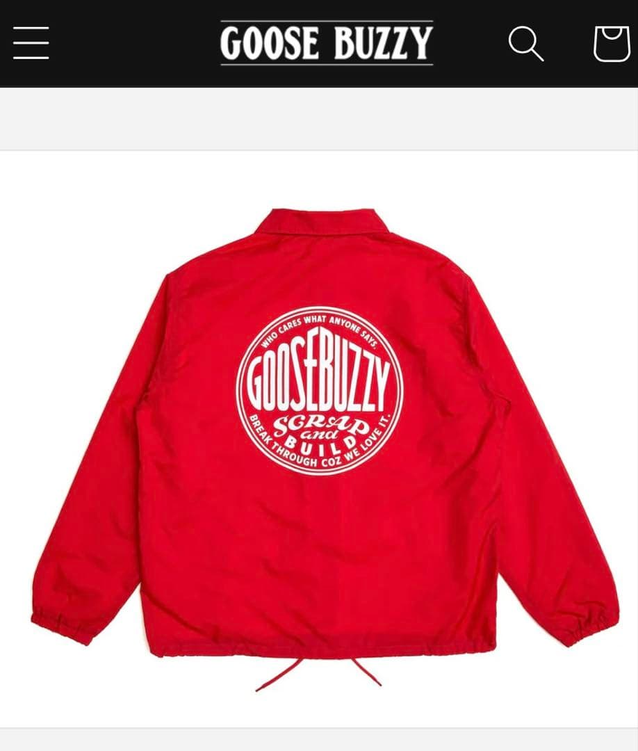 GOOSE BUZZY COACH JACKET レッド 即完売品 森下直哉 - メルカリ
