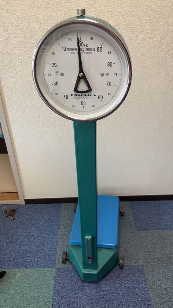 昭和 アンティーク レトロ 体重計 測り キャスター付き 美品 実用品