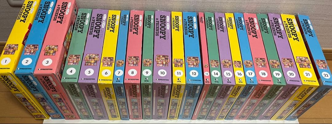【新品】デアゴスティーニ つくってあつめる スヌーピー＆フレンズ1〜22巻セット 新品】デアゴスティーニ つくってあつめる スヌーピー＆フレンズ1〜22