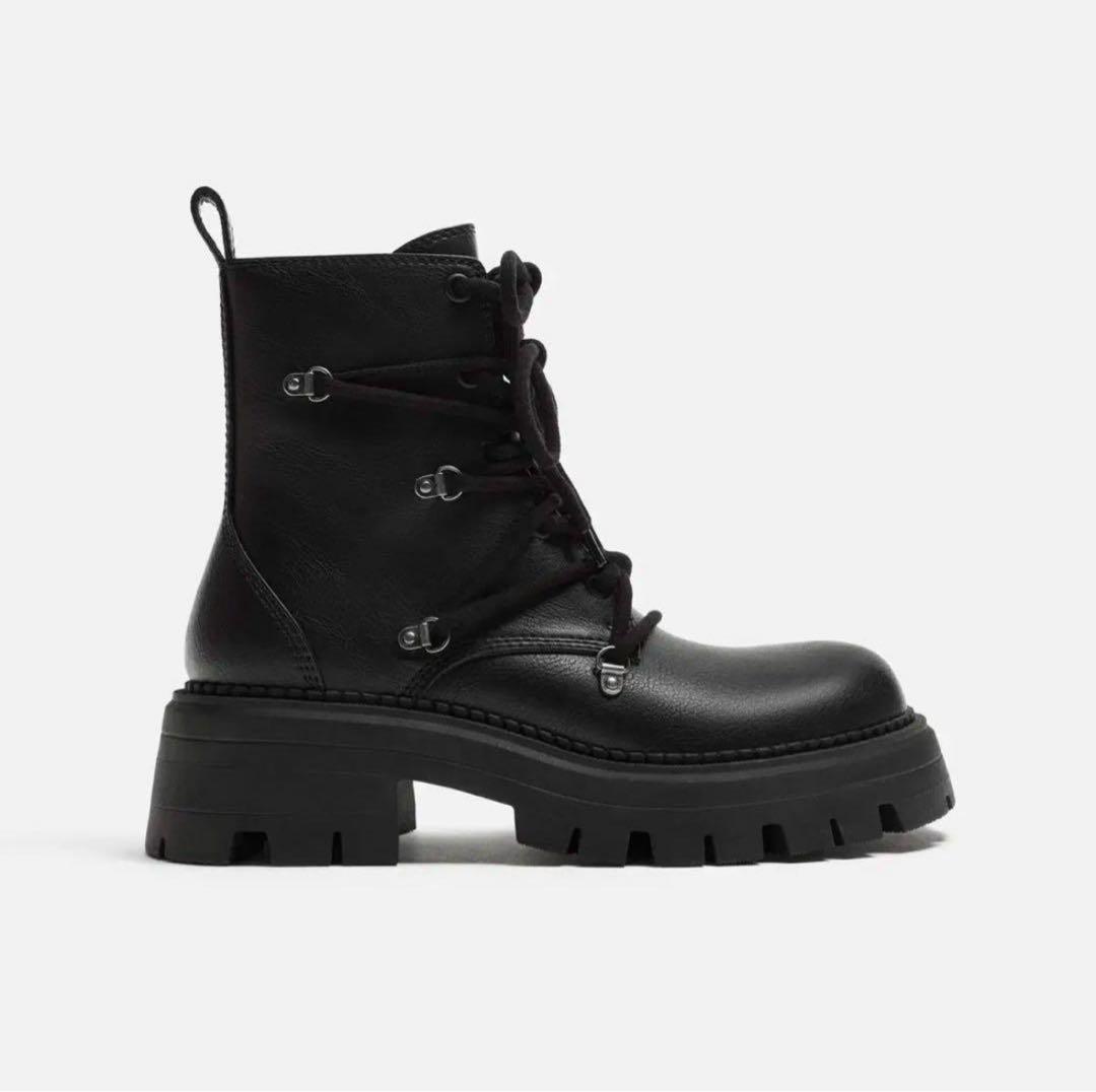 zara リック風ブーツ - メルカリ