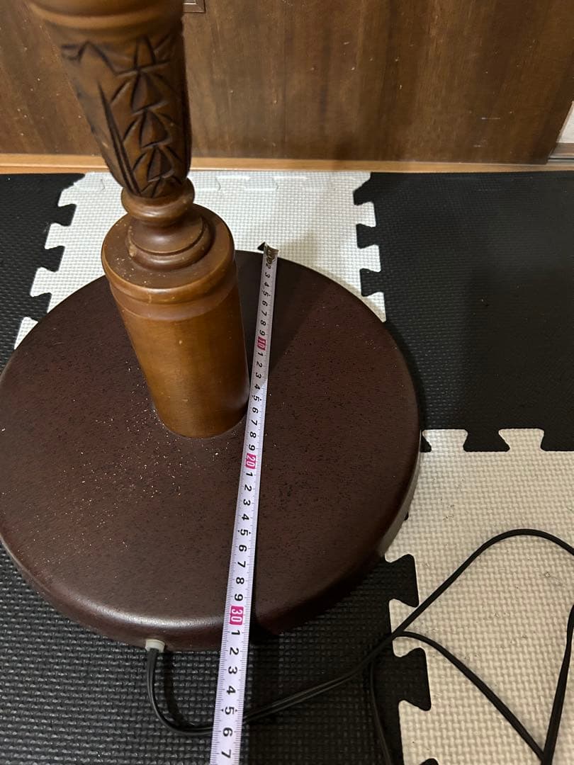 イギリス アンティーク 木製フロアランプ フロアライト スタンドライト