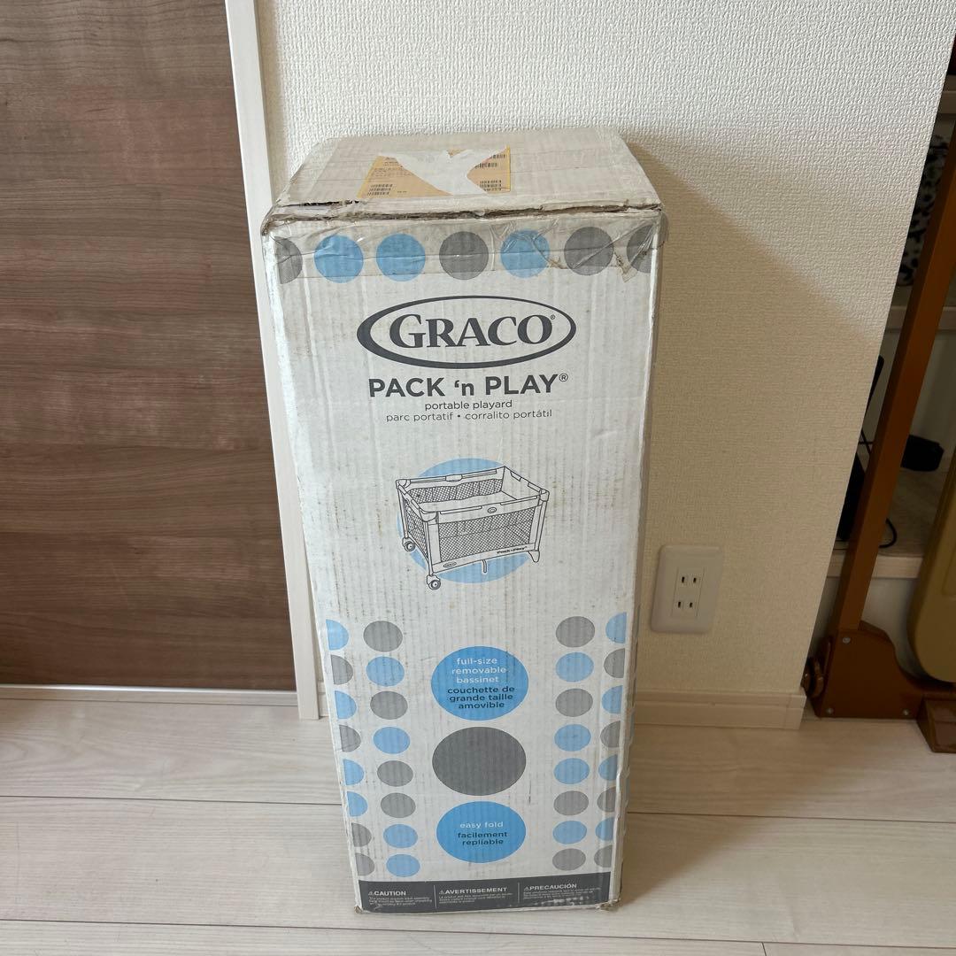 【未使用】プレイヤード ベビーサークル ベビーベッド グレコ GRACO akt8_4001080