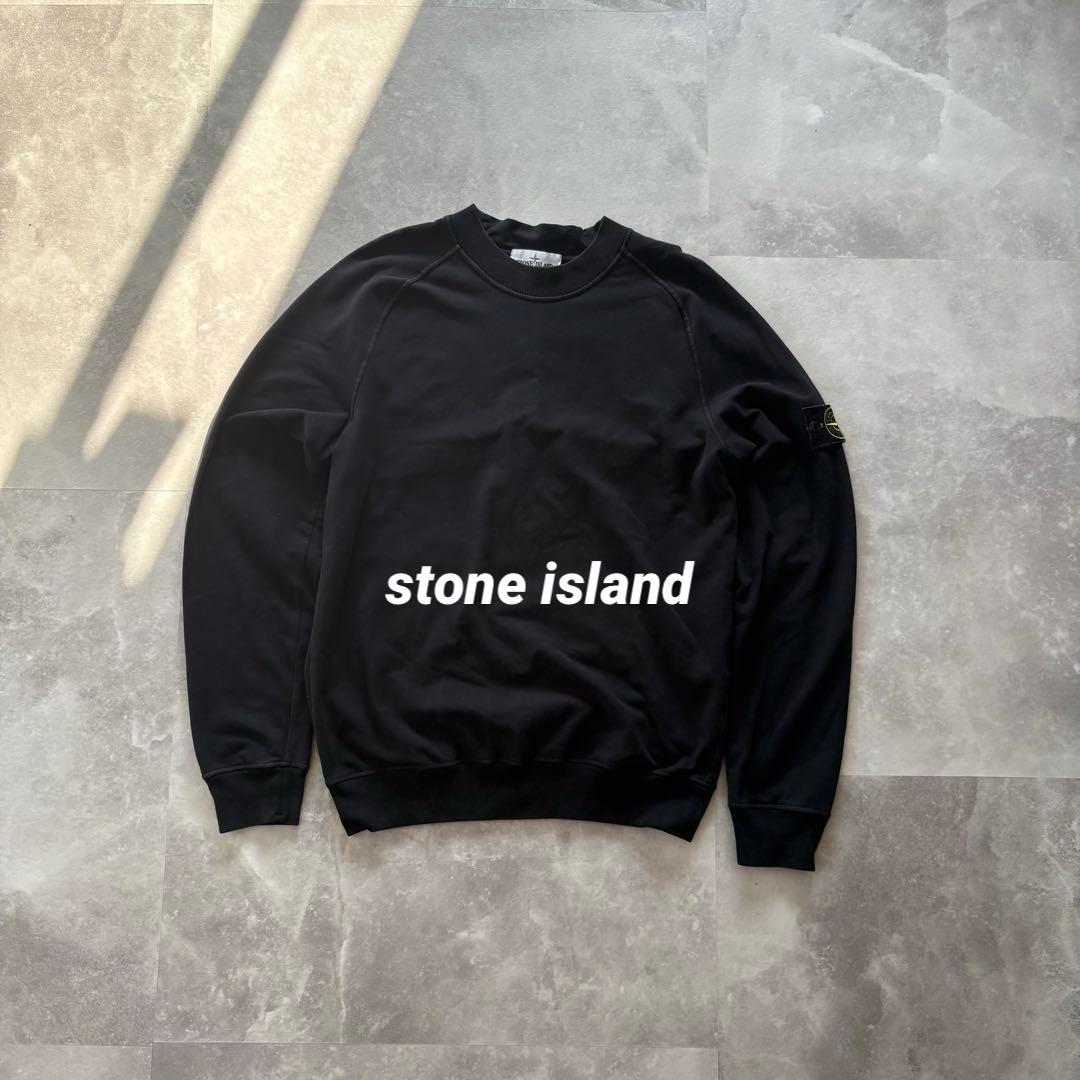 即完L❗️】ストーンアイランド stone island トレーナー ブラック
