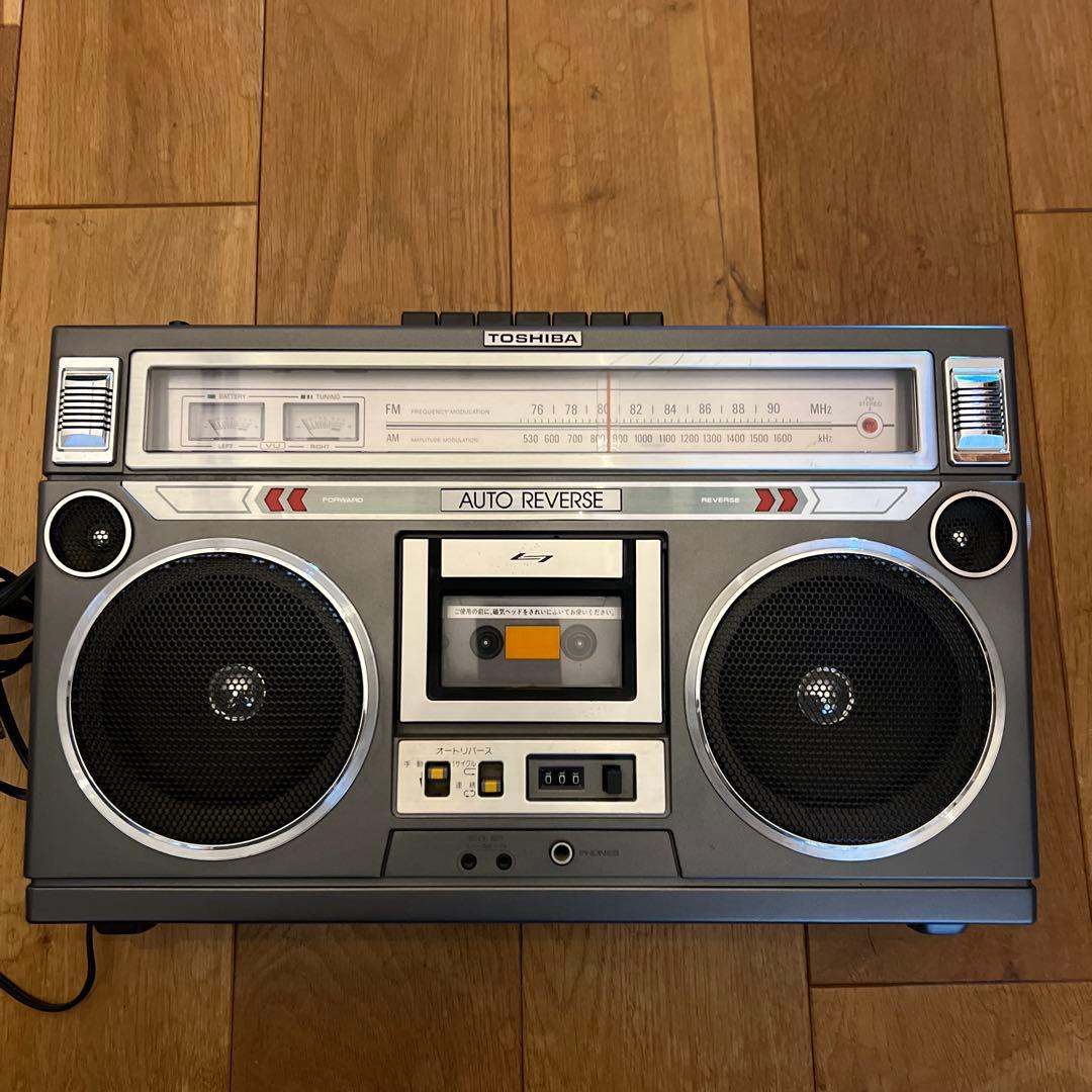 TOSHIBA RT-8550S 東芝ステレオカセットレコーダー　通電確認済 TOSHIBA RT-8550S 東芝ステレオカセットレコーダー 通電確認済 - メルカリ