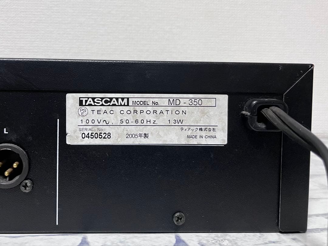 稼働品 TASCAM MDレコーダー MD350
