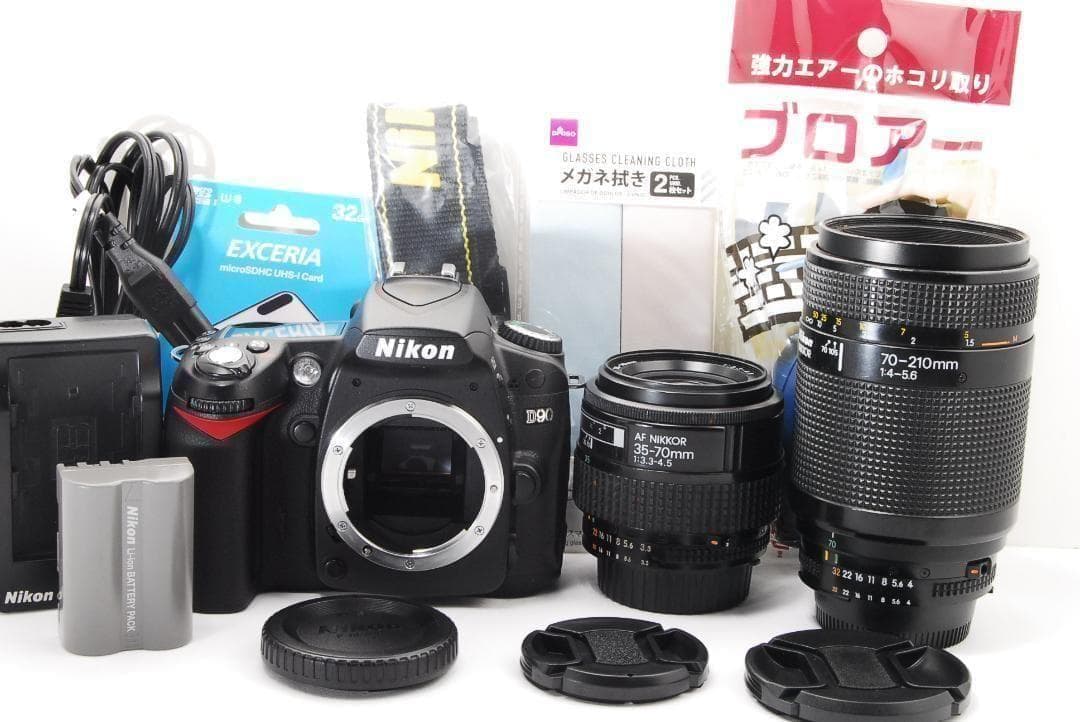 Nikon D90 一眼レフカメラ スマホ転送 ダブルレンズセット ニコン