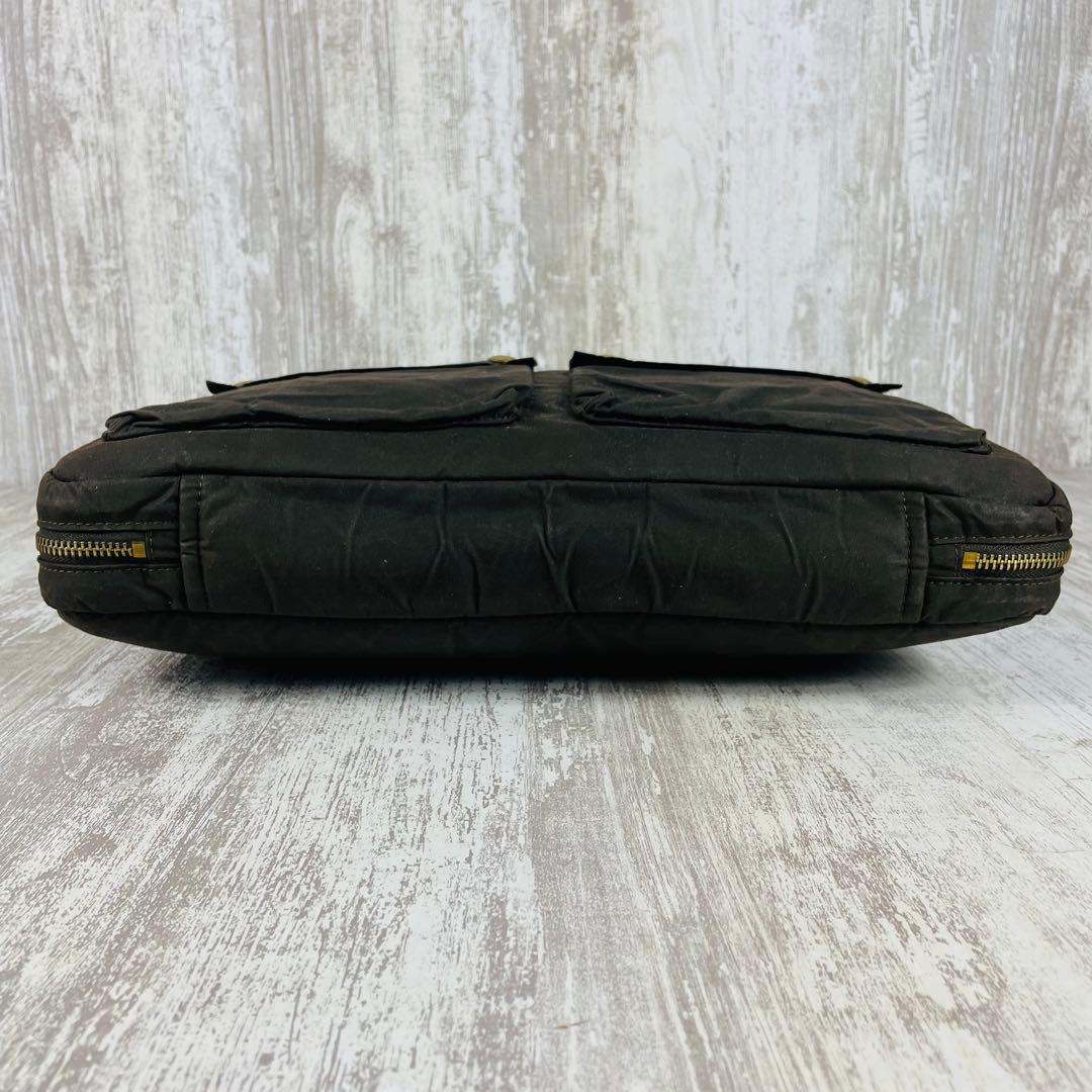 希少】RRLダブルアールエル ワックスドキャンバス ブリーフケース