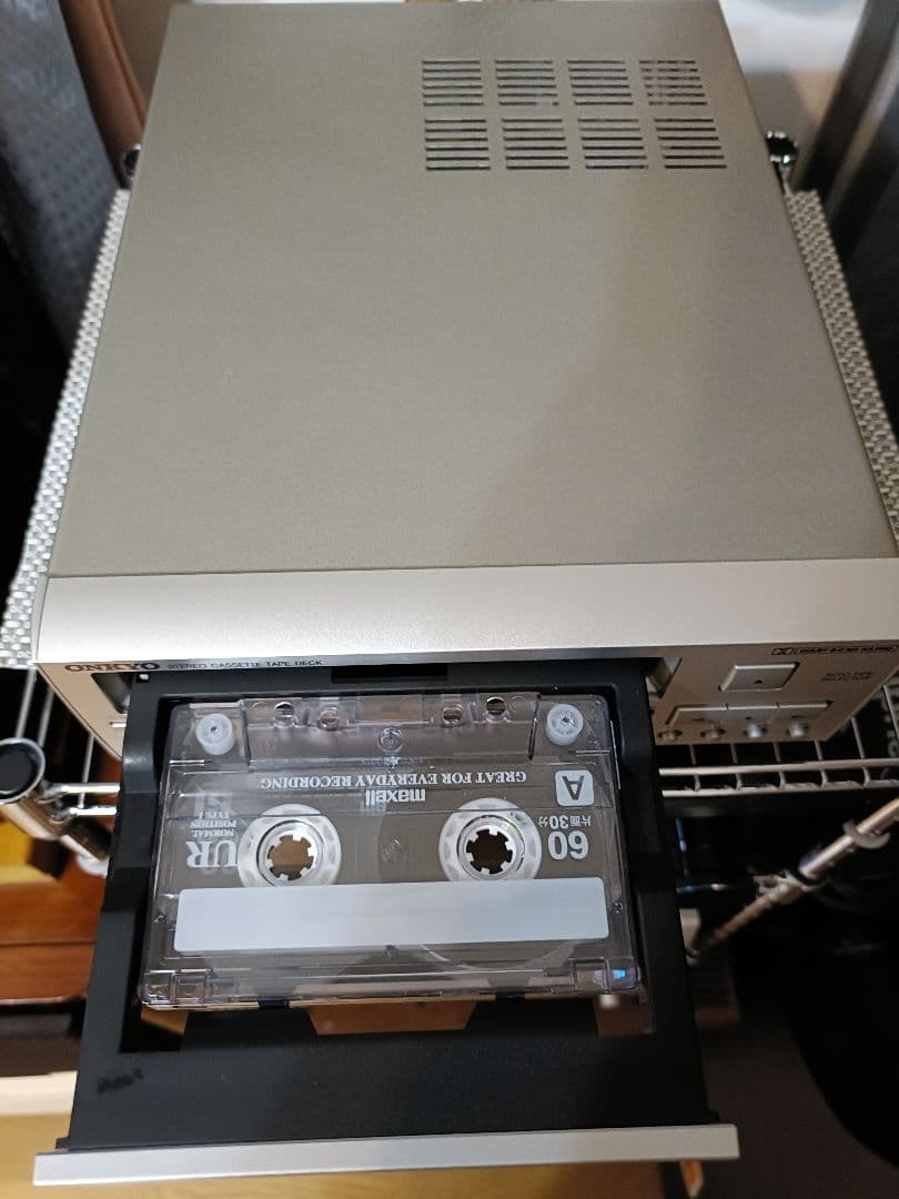 ONKYO K-SX7 カセットデッキ 整備済 完動品 各ケーブル テープ付