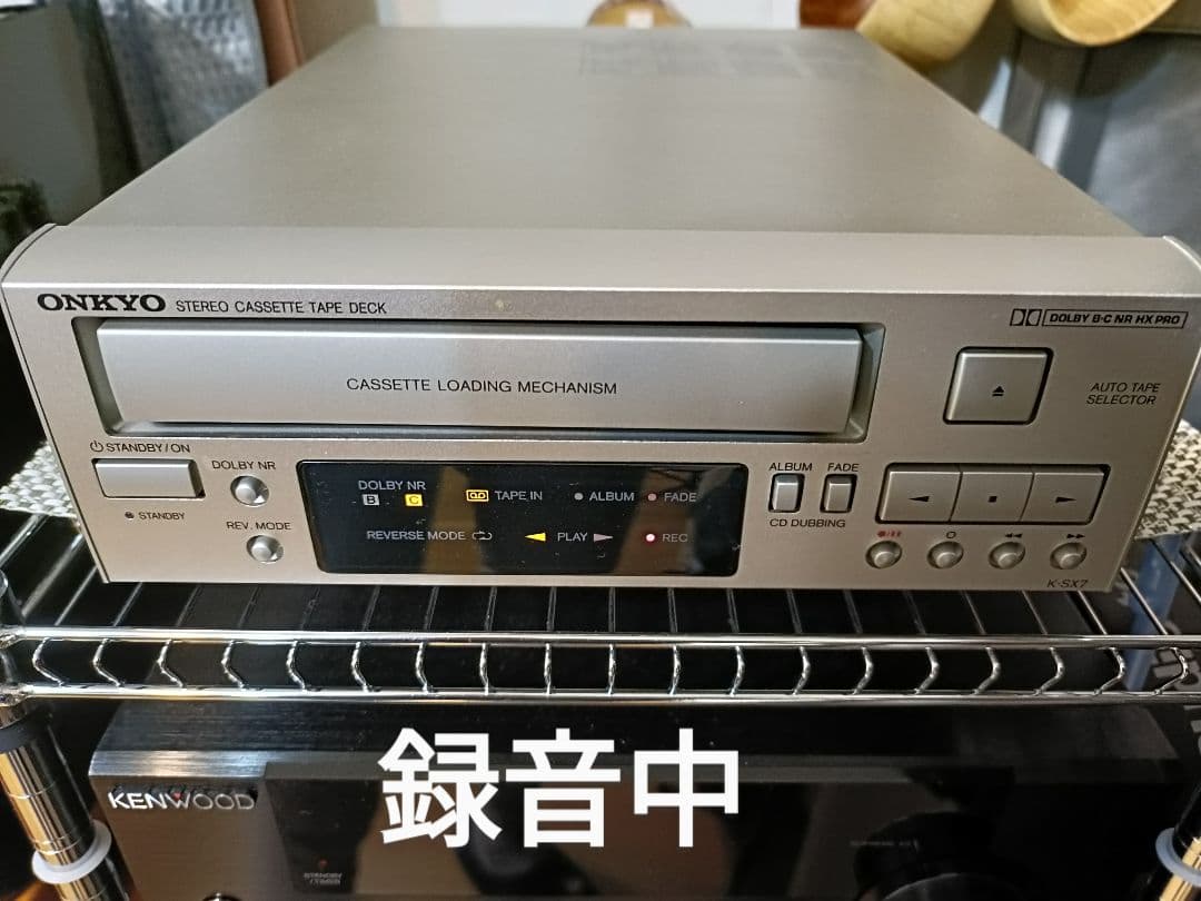 ONKYO K-SX7 カセットデッキ 整備済 完動品 各ケーブル テープ付