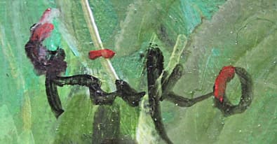 中島裕子【あじさいの花】 油彩 4号