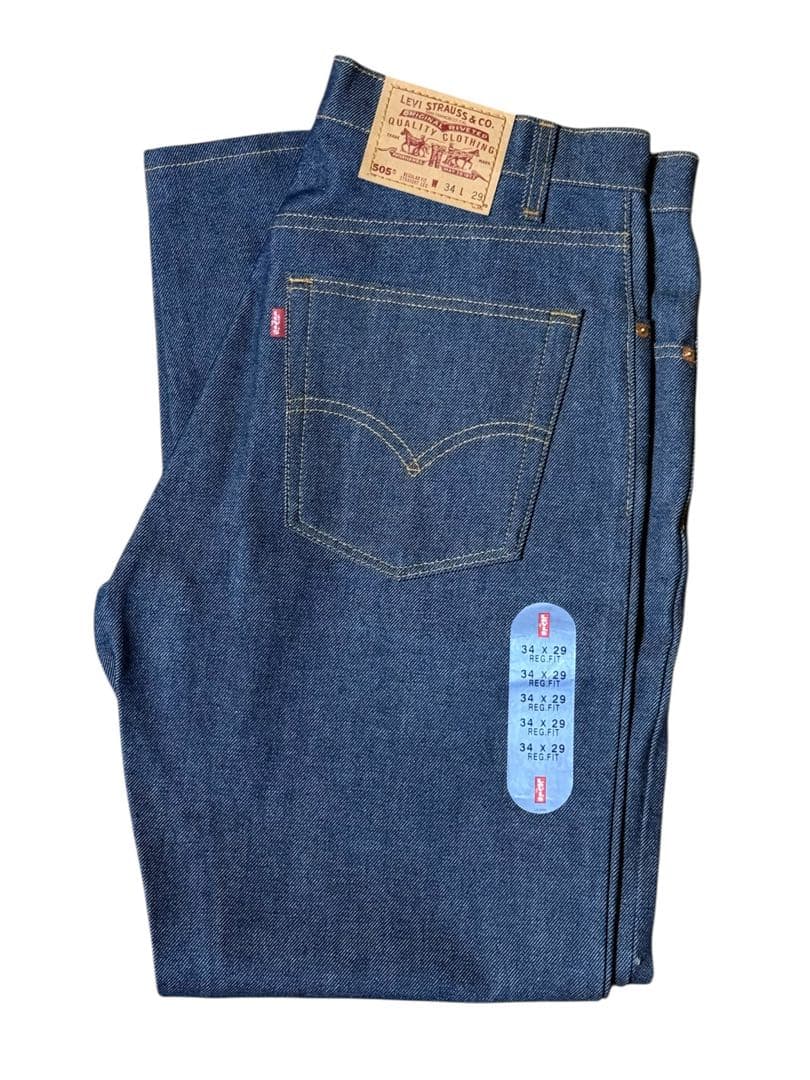 デッドストック 新品 90s USA製 Levi’s 505 デニムパンツ Levi's - タグ付き 新品 デッドストック 90s USA製 Levis 505 ブラック