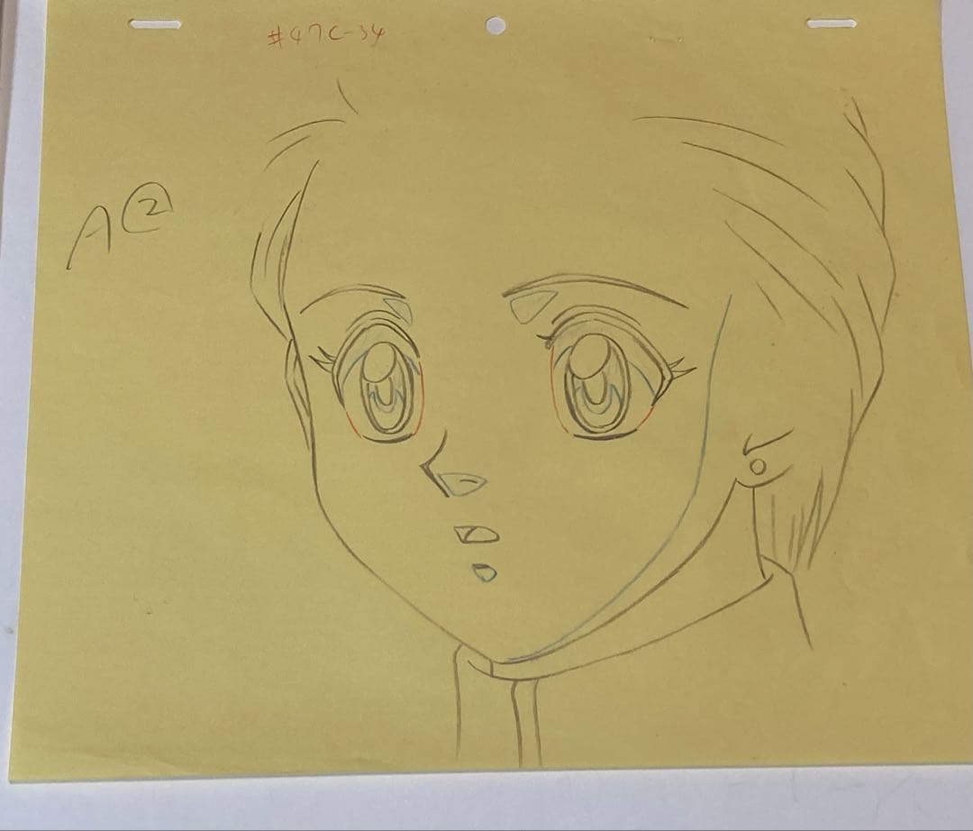 c80 中判ハンターハンターセル画【ミト】動画.背景画付き