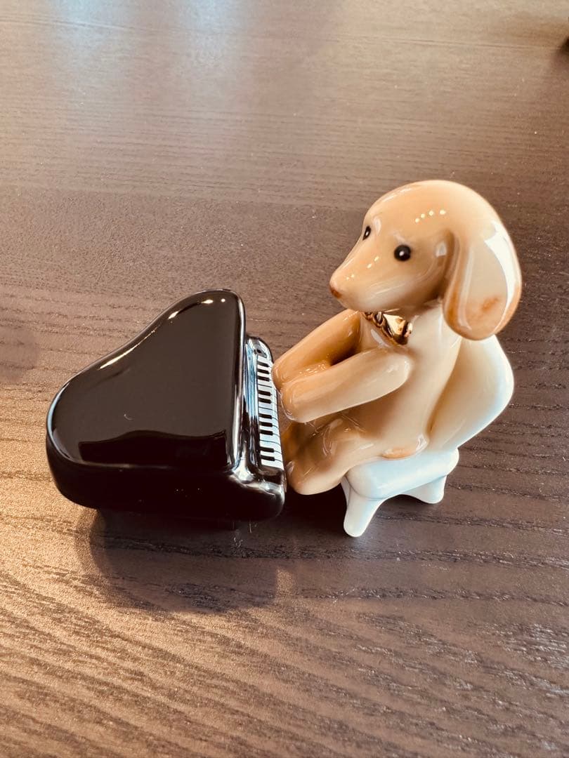 ダックスフンド オーケストラ 音楽隊 陶器置物 犬 2個セット - メルカリ
