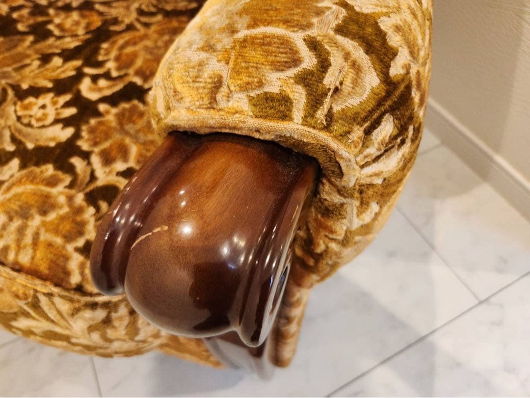 オールドカリモク old karimoku 金華山 アンティーク 1人掛けソファ