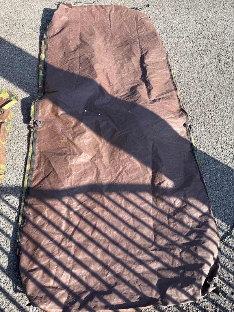 オランダ軍 ダッチアーミーテント②DPM迷彩 補修跡有り