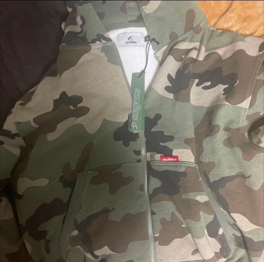 Scuffers camo zipper スカッファー 迷彩 パーカー Sサイズ - メルカリ