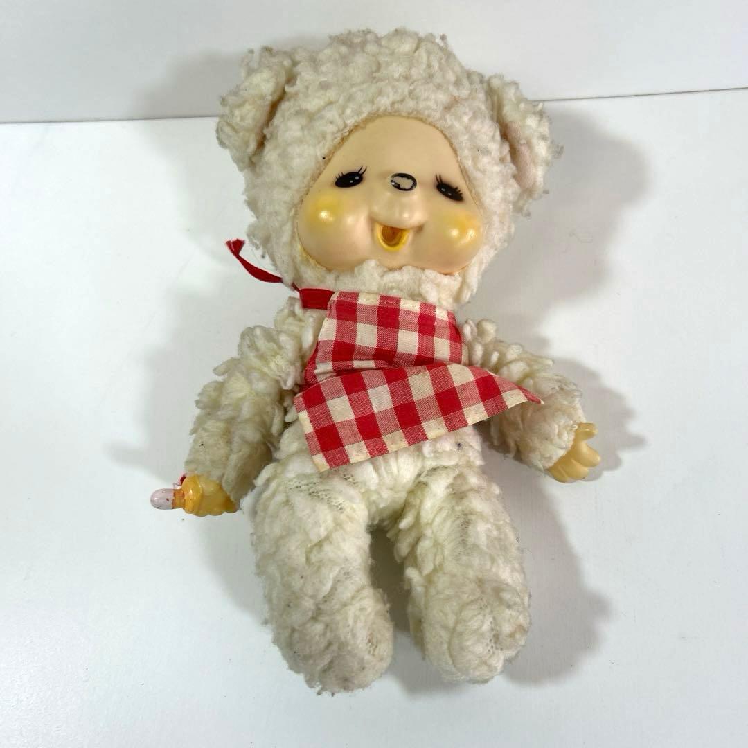 ひつじのチャム/モンチッチ/セキグチ/ヒツジ 羊 ぬいぐる/ レトロ