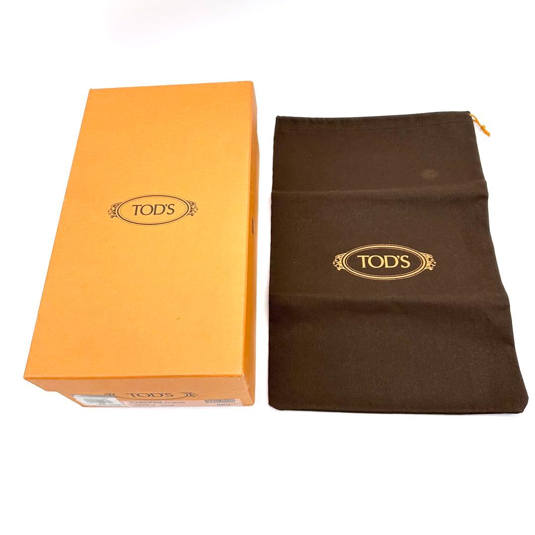 未使用✨TOD'S トッズ フラットサンダル パテントレザー イエロー 23cm