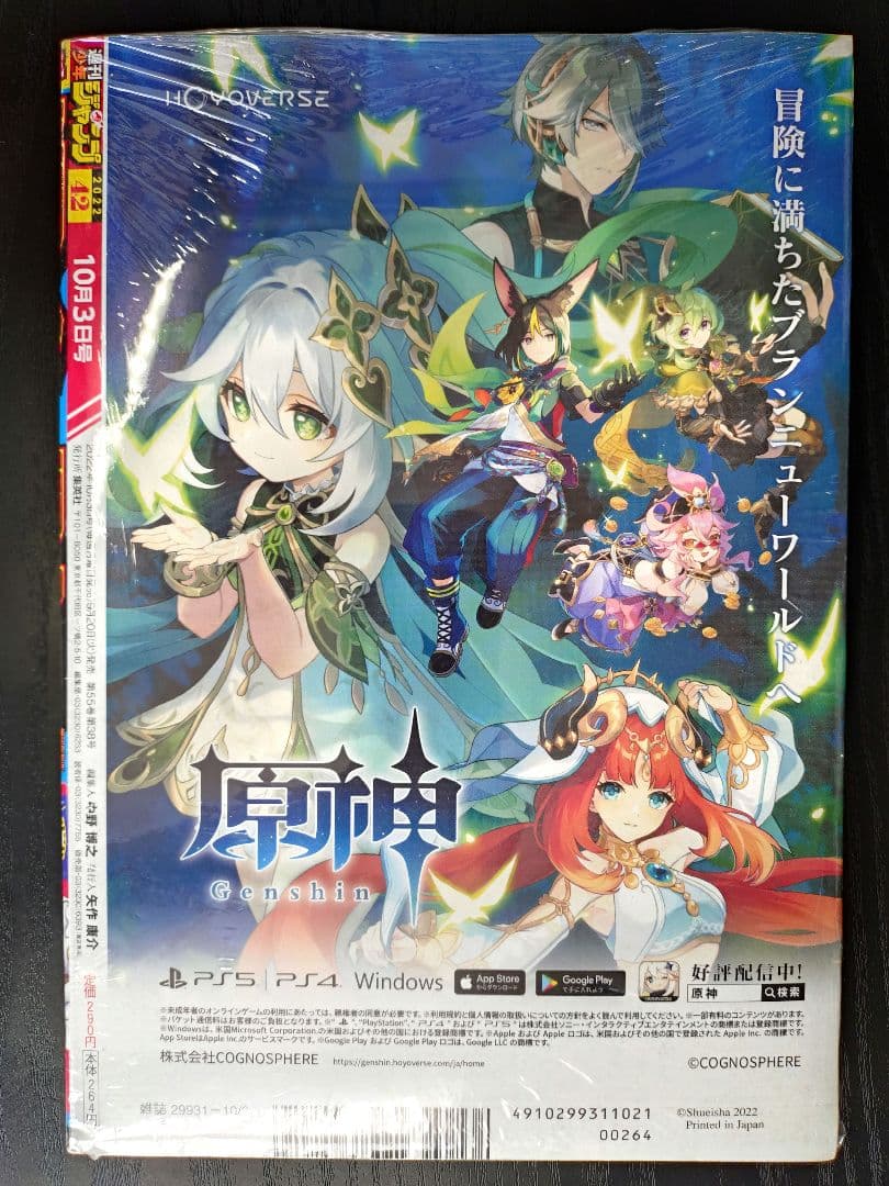 新品未読シュリンク【週刊少年ジャンプ2022年42号】ワンピース ニカ 初