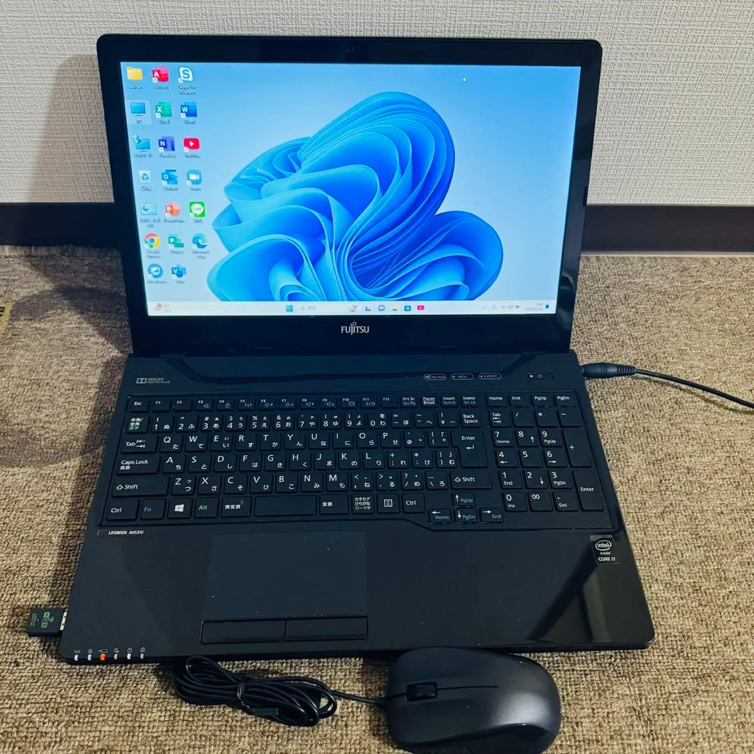 S290 FujitsuノートパソコンWEBカメラ i7メモリ8G高速Win11 - メルカリ