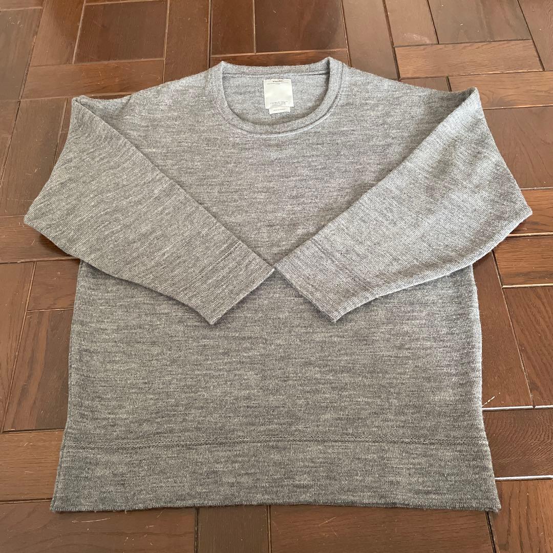 visvim グレー ニットセーター サイズ1 visvim / ビズビム | CREW SELMER / ポケット クルーネック ニット