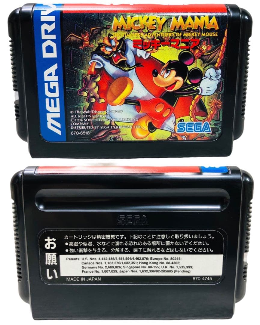ミッキーマニア SEGA メガドライブ MD 動作確認済 希少 レア 1995年
